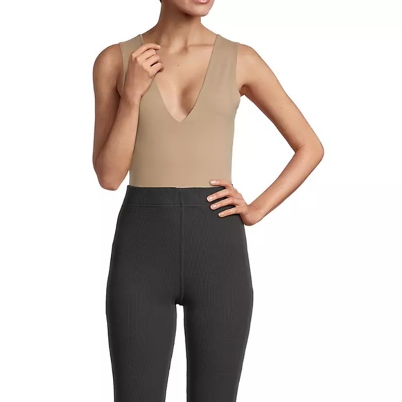 Free People | Keep It Sleek V-neck Sleeveless Bodysuit - Picture 4 of 15